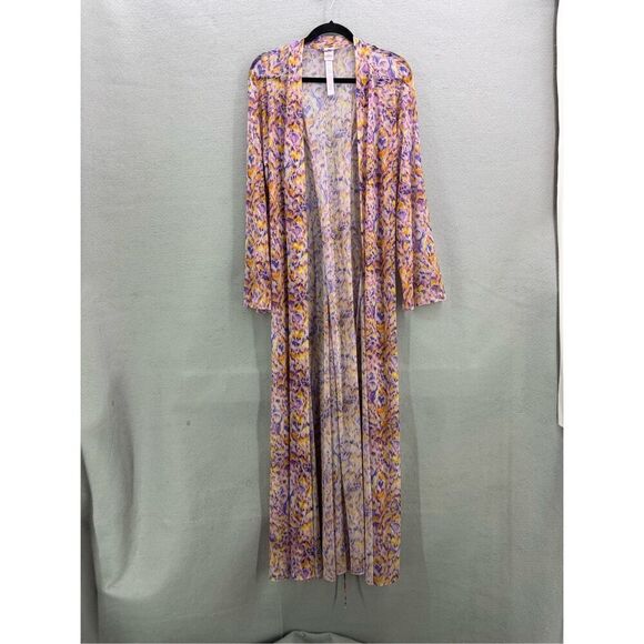 Savage x Fenty CYBER CAT LONG ROBE Floral XS/S - Picture 3 of 12